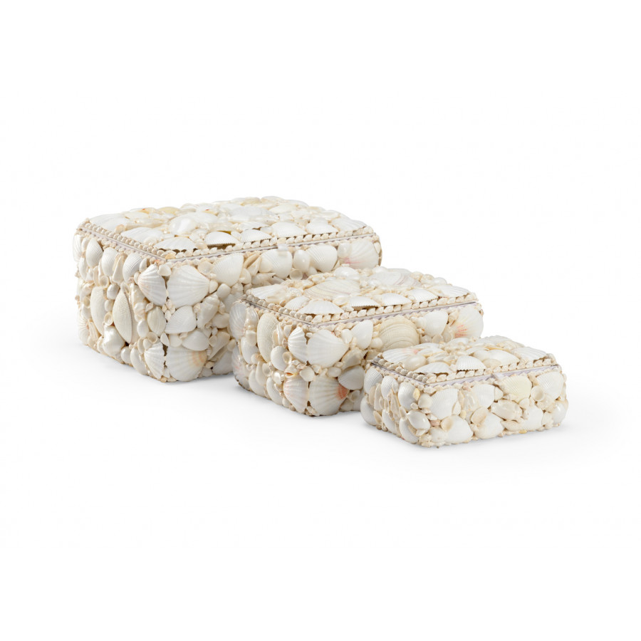 Chelsea House - Shell Boxes (S3) in Natural White