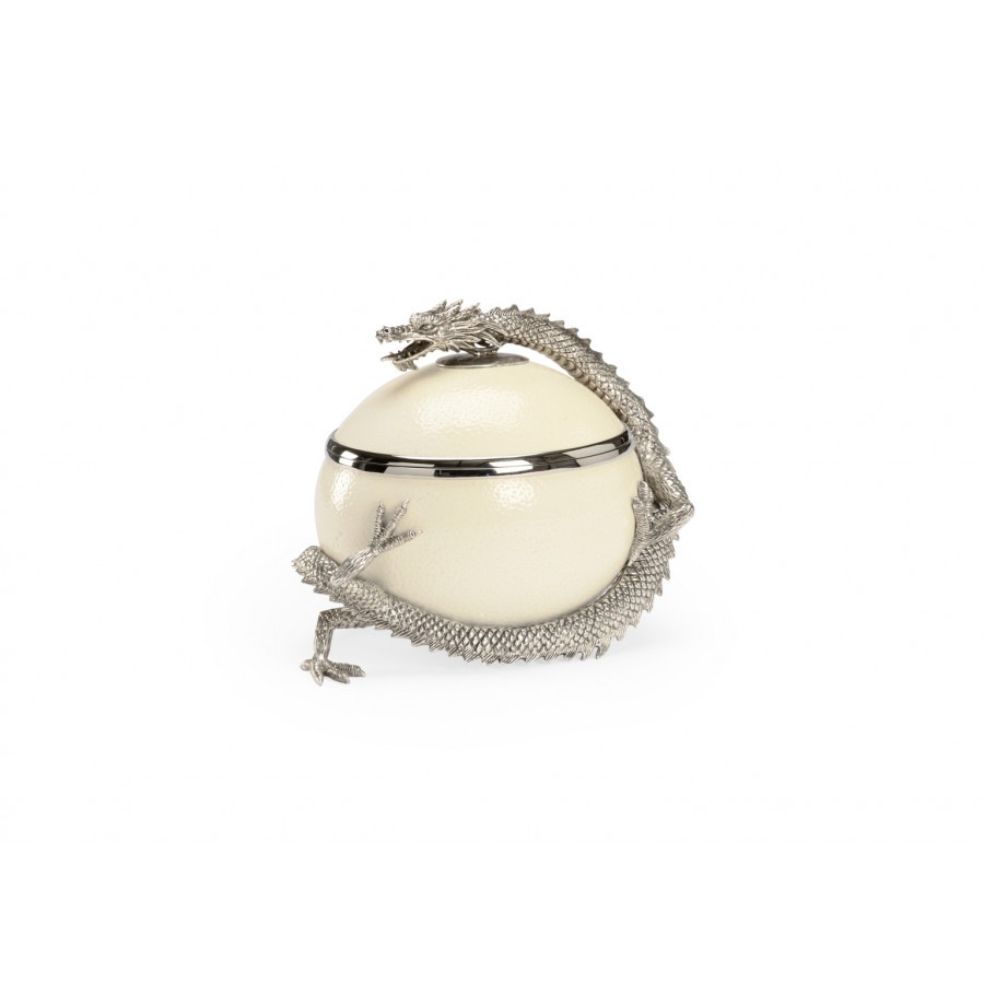 Chelsea House - Dragon Box in Silver Plated/Natural