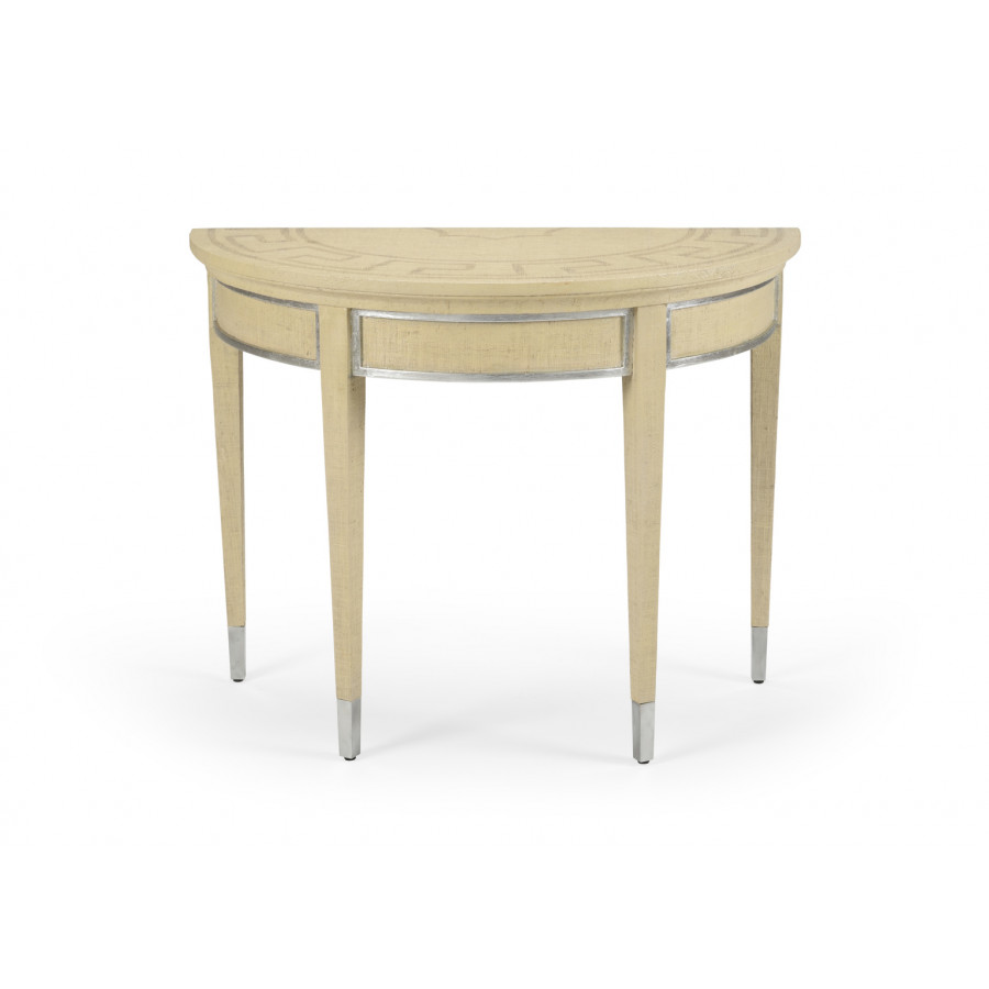 Chelsea House - Raffia Demilune in Cream/Clear