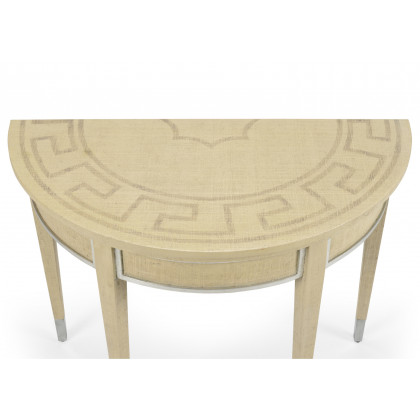 Chelsea House - Raffia Demilune in Cream/Clear