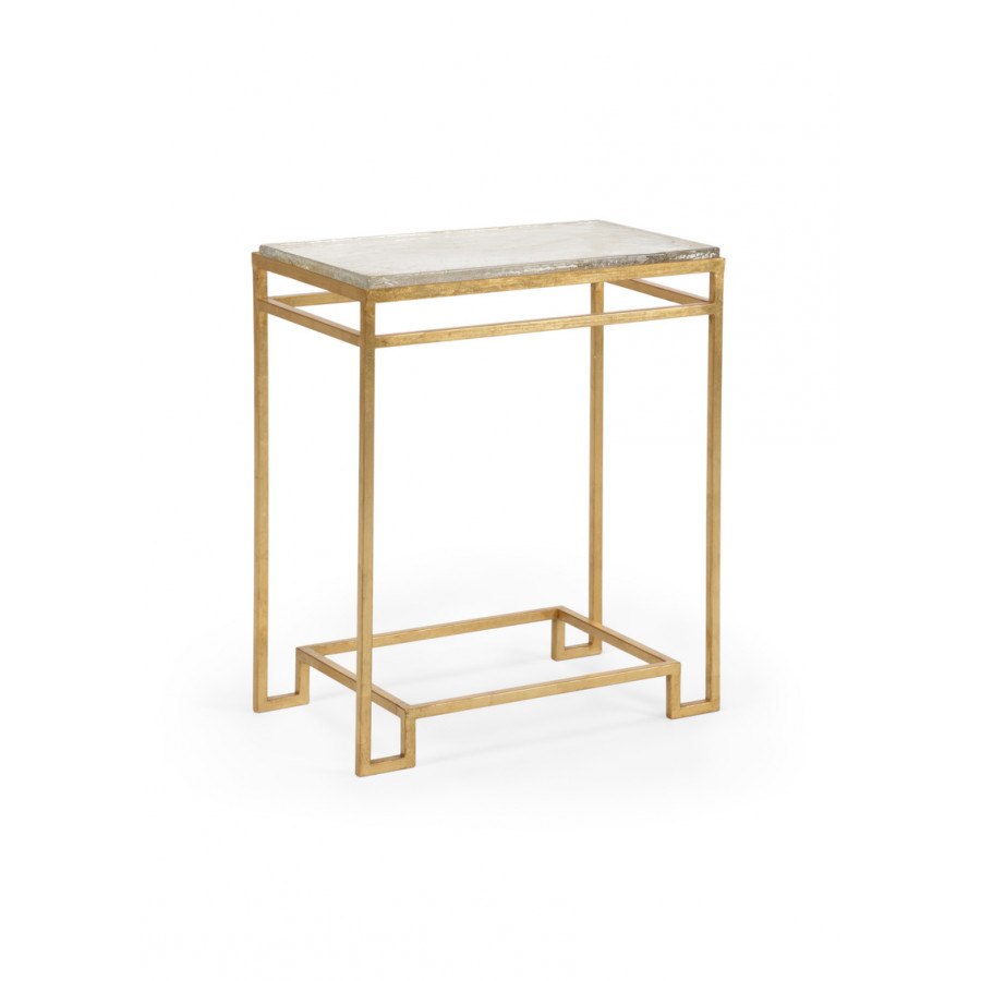 Chelsea House - Seed Side Table in Gold/Clear