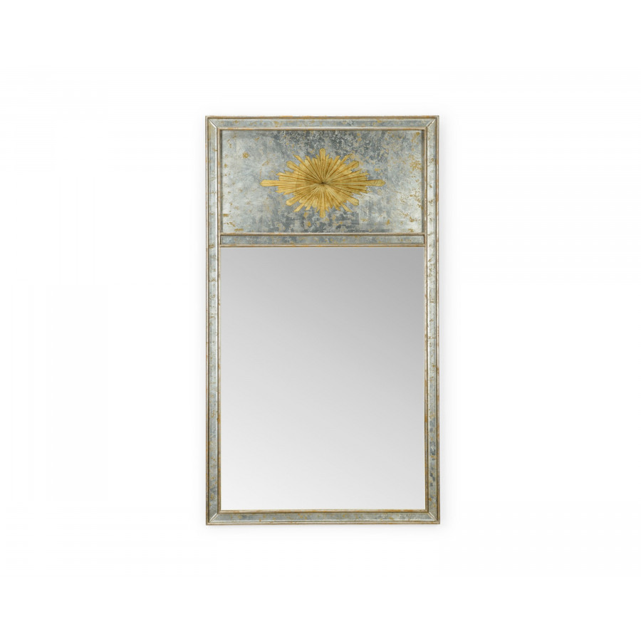 Chelsea House - Halcyon Hall Mirror in Antique Silver Leaf/Clear