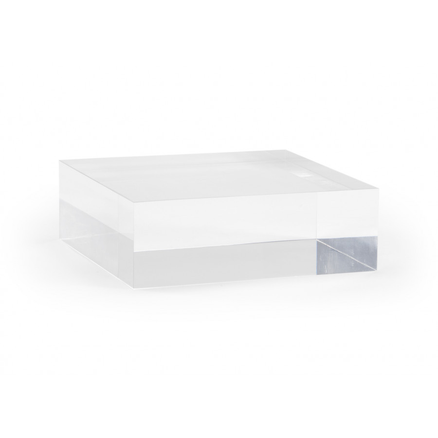 Chelsea House Large Square Plinth - Clear