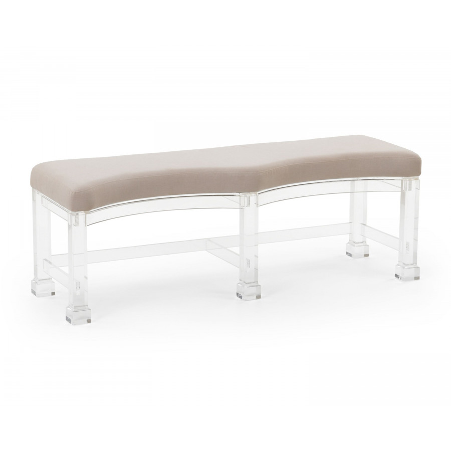 Chelsea House - Hollywood Bench in Clear/Acrylic