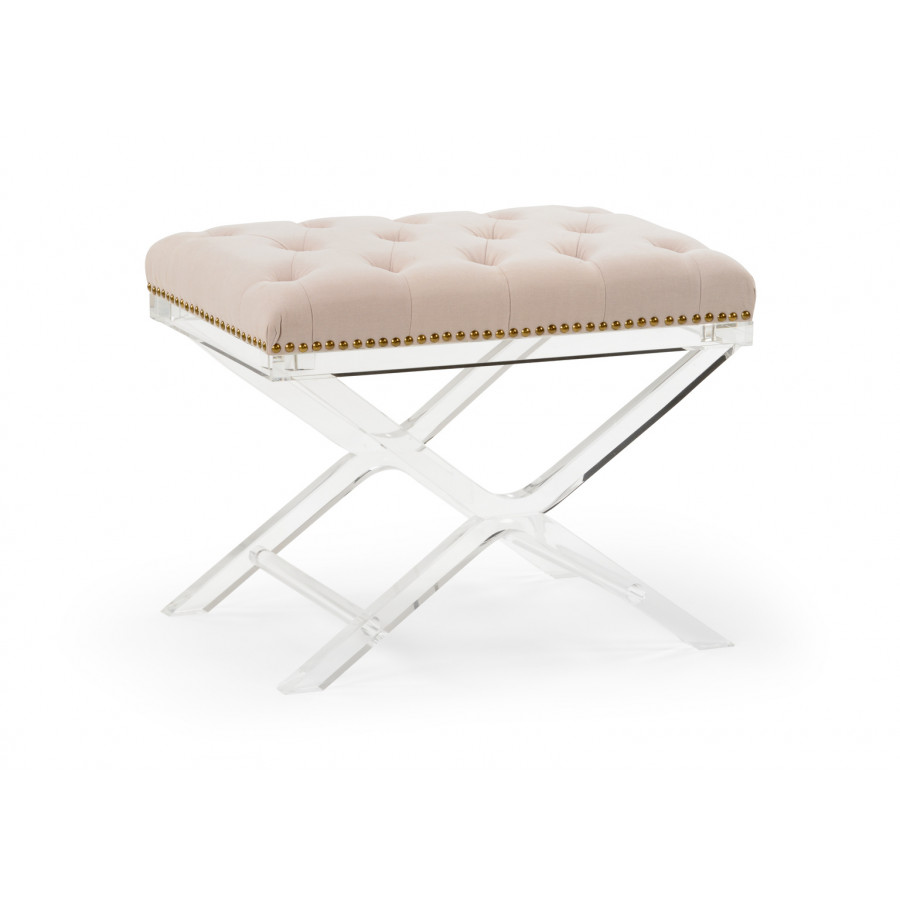 Chelsea House Soho Tufted Bench - Natural