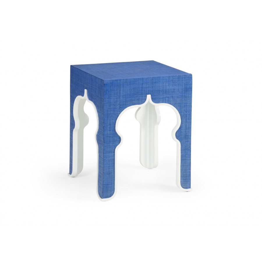 Chelsea House - Moroccan Side Table in Blue/White