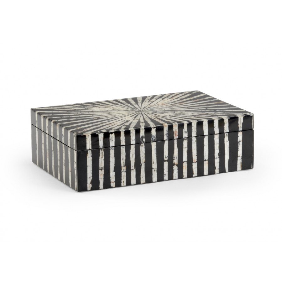 Chelsea House - Razor Shell Box in Black/White