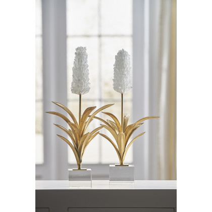 Chelsea House - Hyacinth in Natural/Antique Gold Leaf