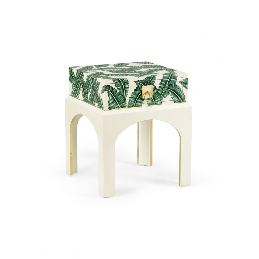 Chelsea House - Perfect Nightstand in Ivory/Green