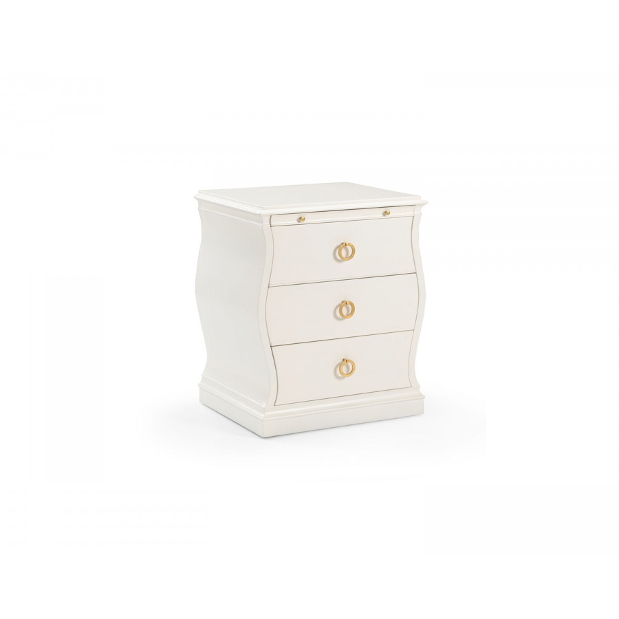 Chelsea House - Gail Drawer Chest in Antique White/Gold Leaf