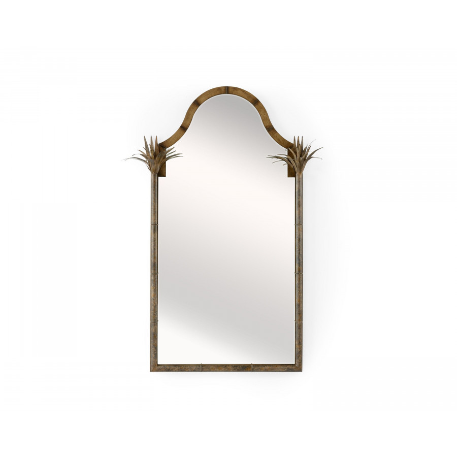 Chelsea House - Palm Leaf Mirror in Brown/Clear