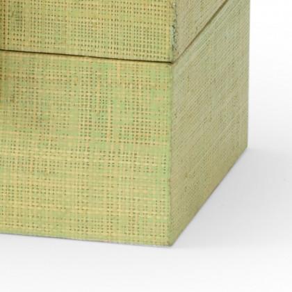 Chelsea House Raffia Boxes (S2) - Seafoam