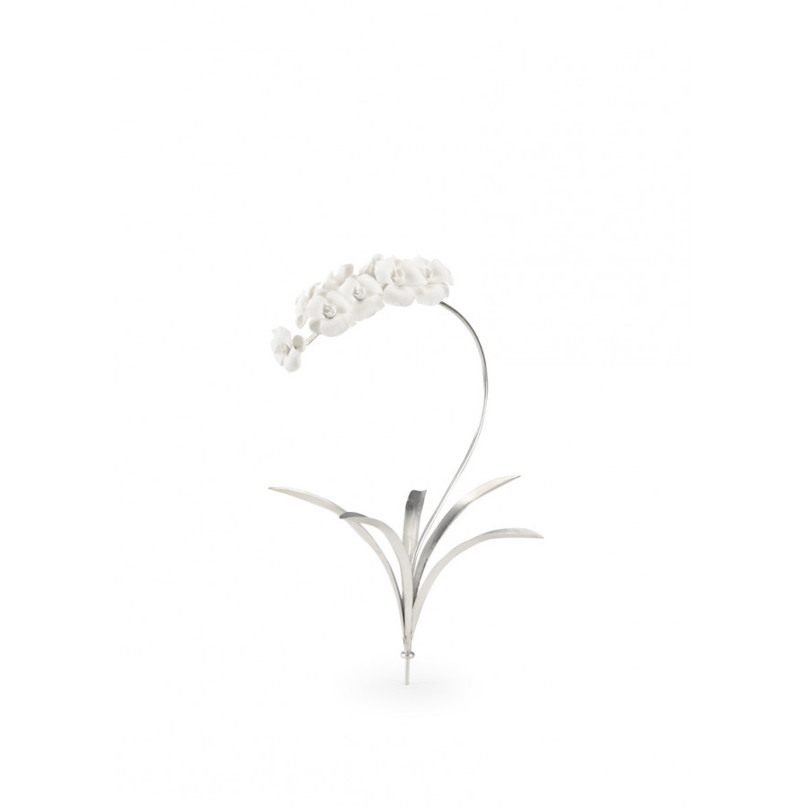 Chelsea House Orchid Stem - Silver, Small