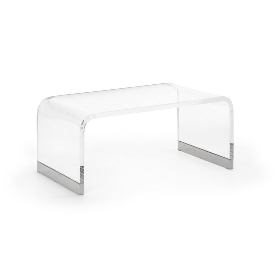 Chelsea House Waterfall Coffee Table - Nickel