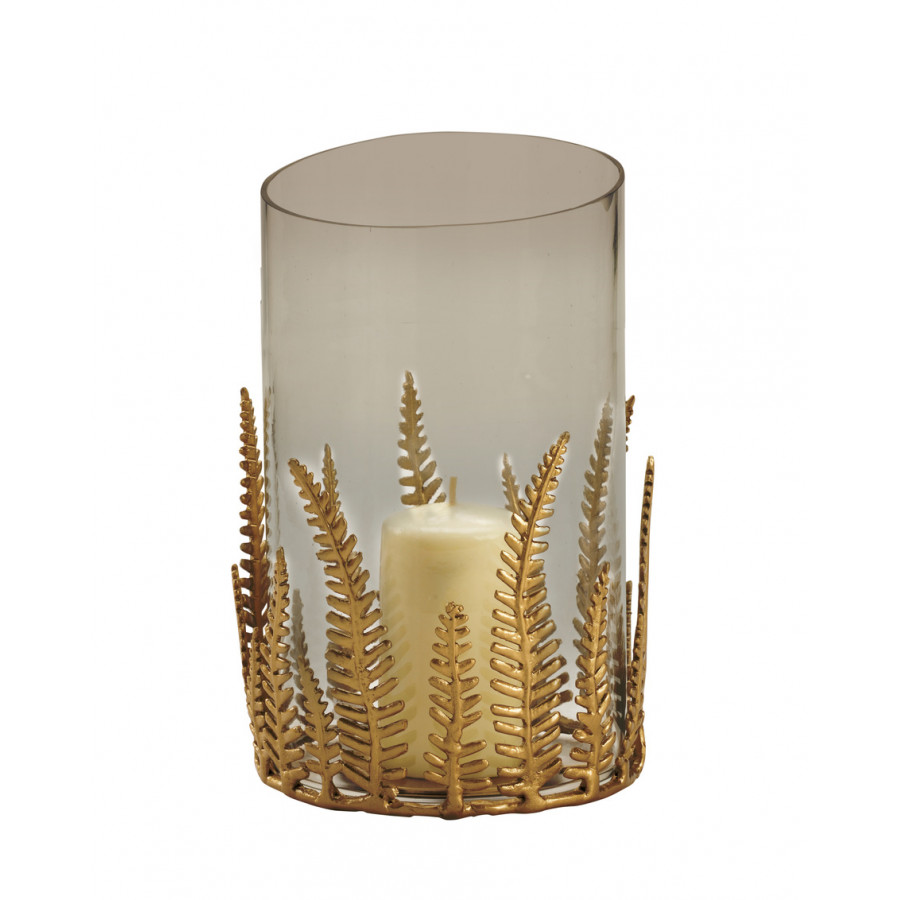 Chelsea House - Fern Hurricane in Brass/Clear