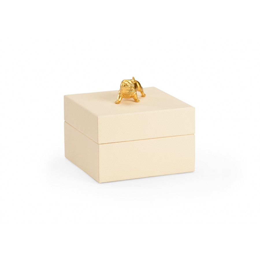 Chelsea House - Dog Handle Box in Cream