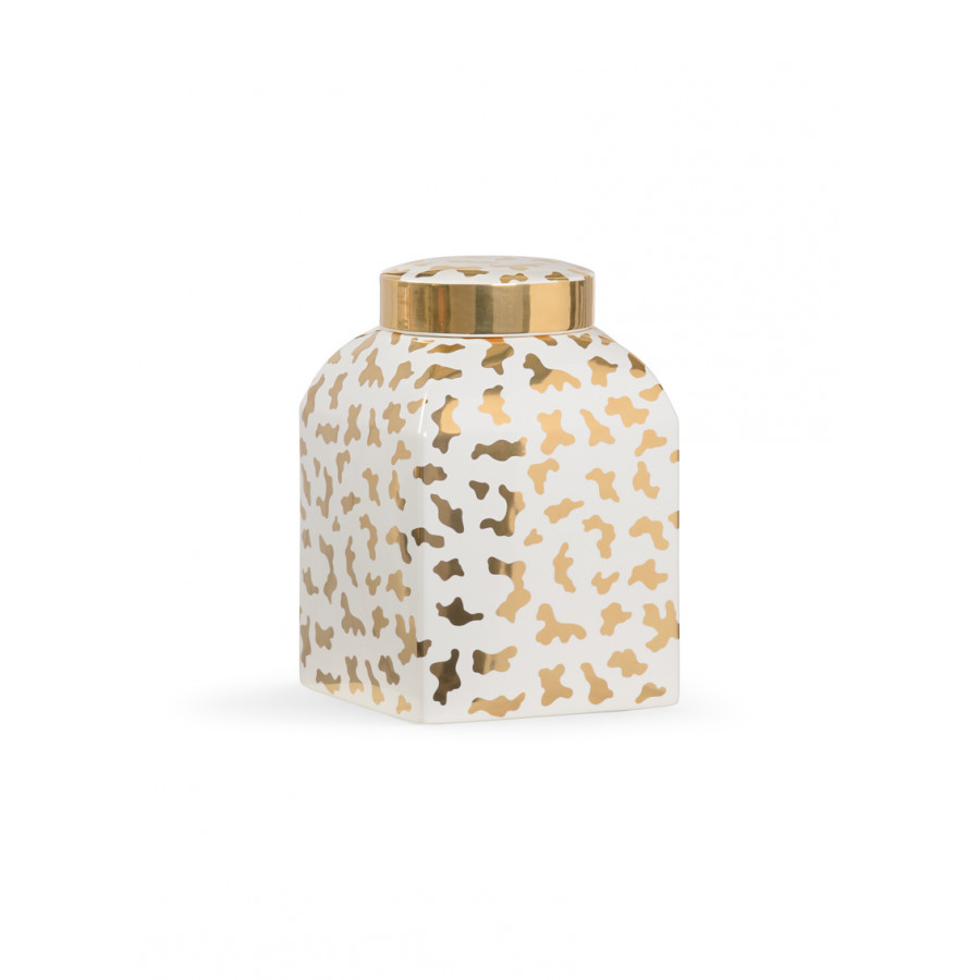 Chelsea House Jungle Ginger Jar - White