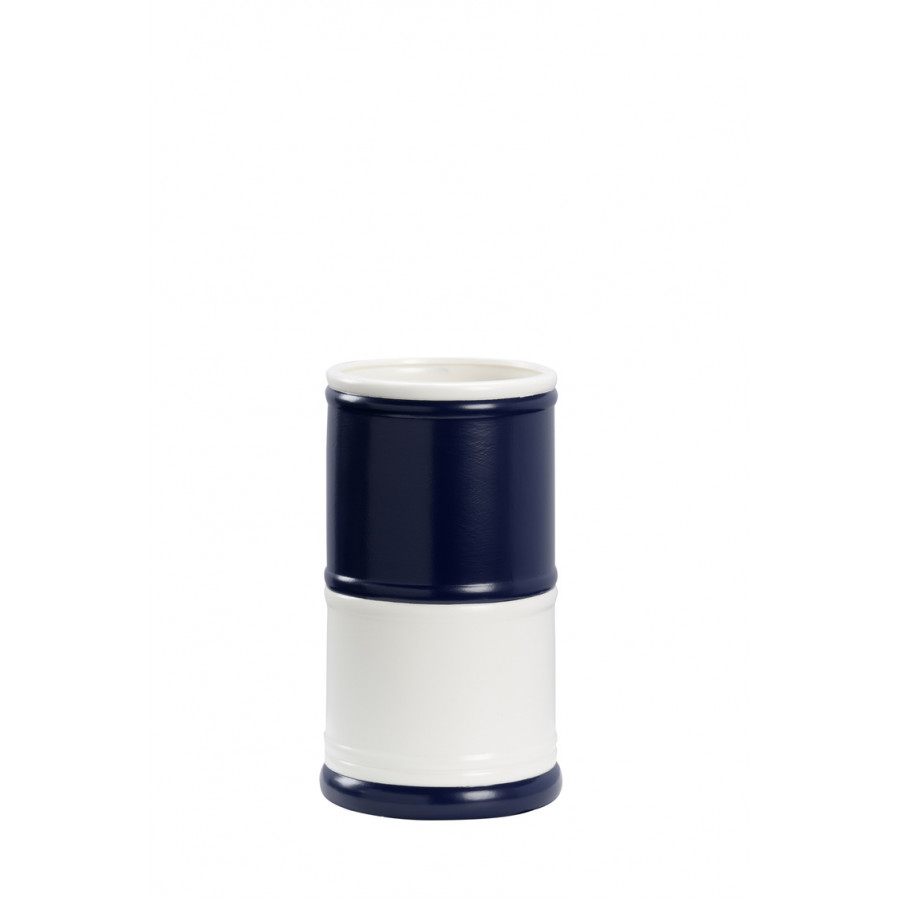 Chelsea House - Regatta Vase 2 in Navy/White