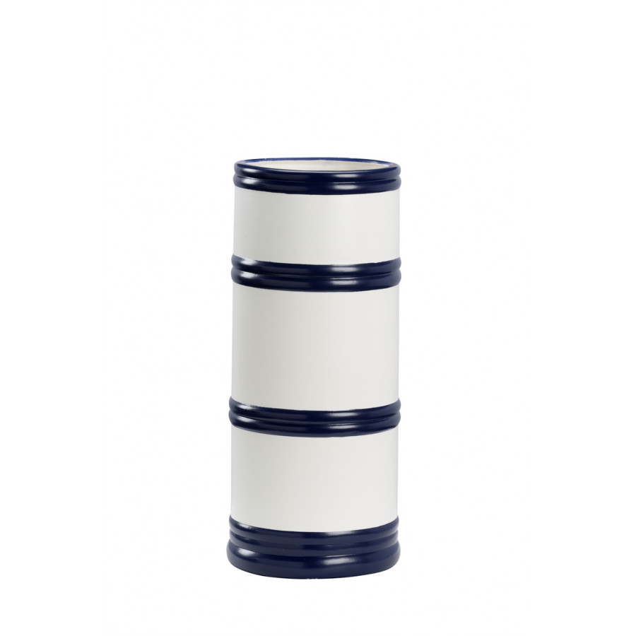 Chelsea House - Regatta Vase 3 in Navy/White