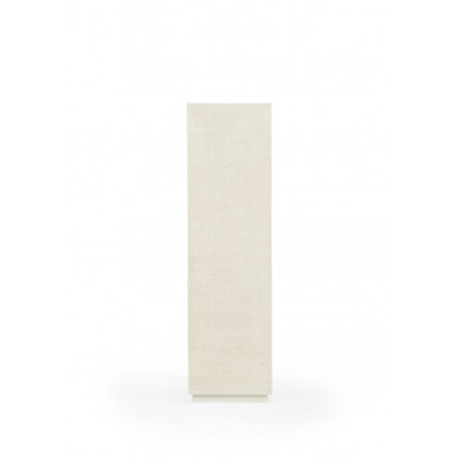 Chelsea House - Raffia Small Pedestal in White Lacquer