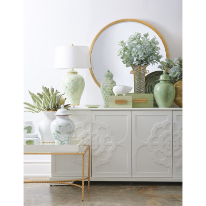 Chelsea House - Matisse Urn in White/Lime/Kelly