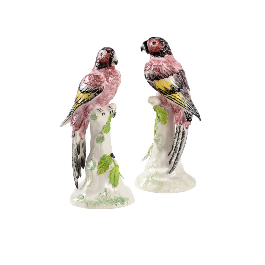 Chelsea House - Large Kenya Parrots (Pr) in Hand Painted
