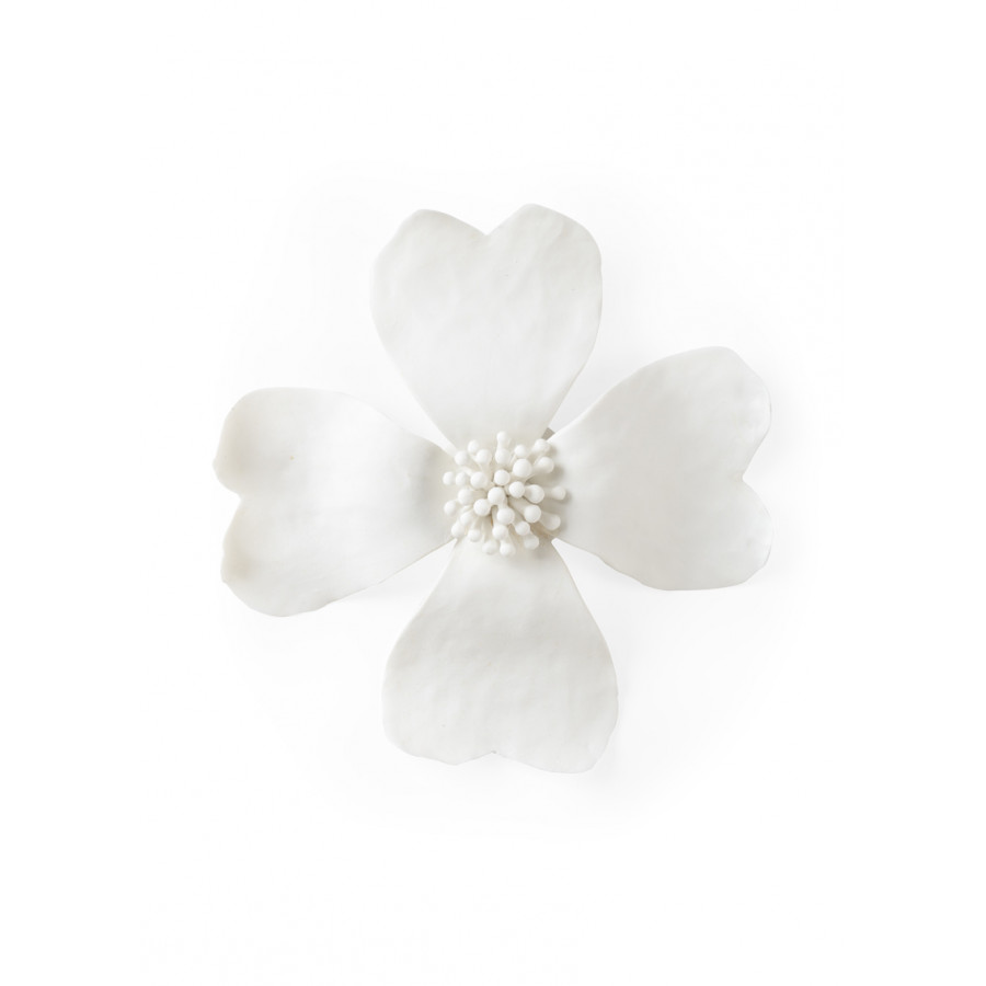 Chelsea House - Dogwood Wall Flower in Matte White