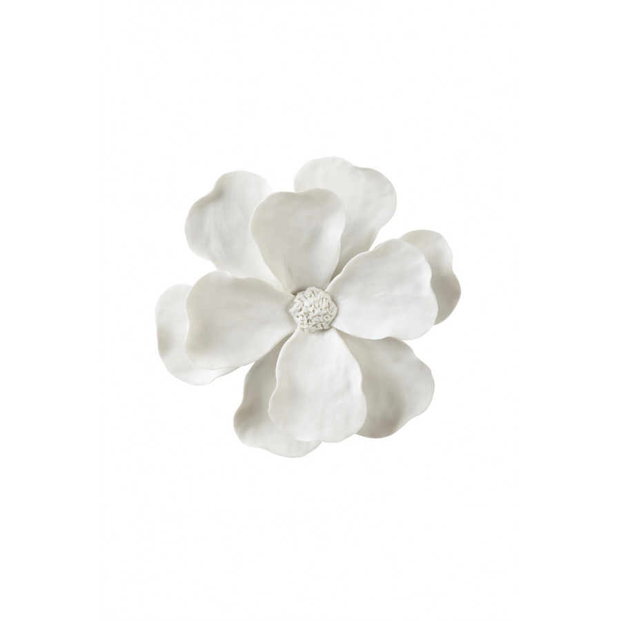 Chelsea House - Camellia Wall Flower in Matte White
