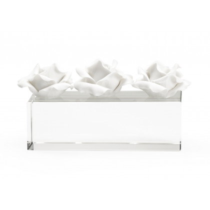 Chelsea House - Rose Pave in Clear/Matte White