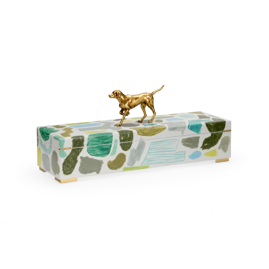 Chelsea House - Pointer Box in Hand Painted/Antique Gold
