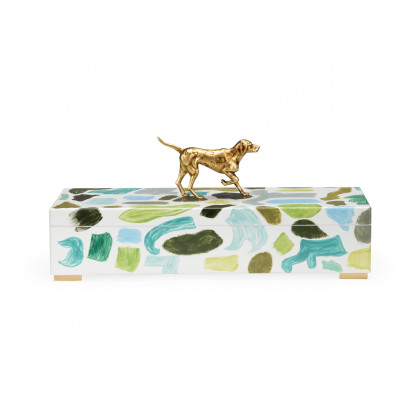 Chelsea House - Pointer Box in Hand Painted/Antique Gold