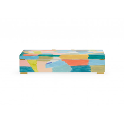 Chelsea House - Multicolor Box in Hand Painted/Clear