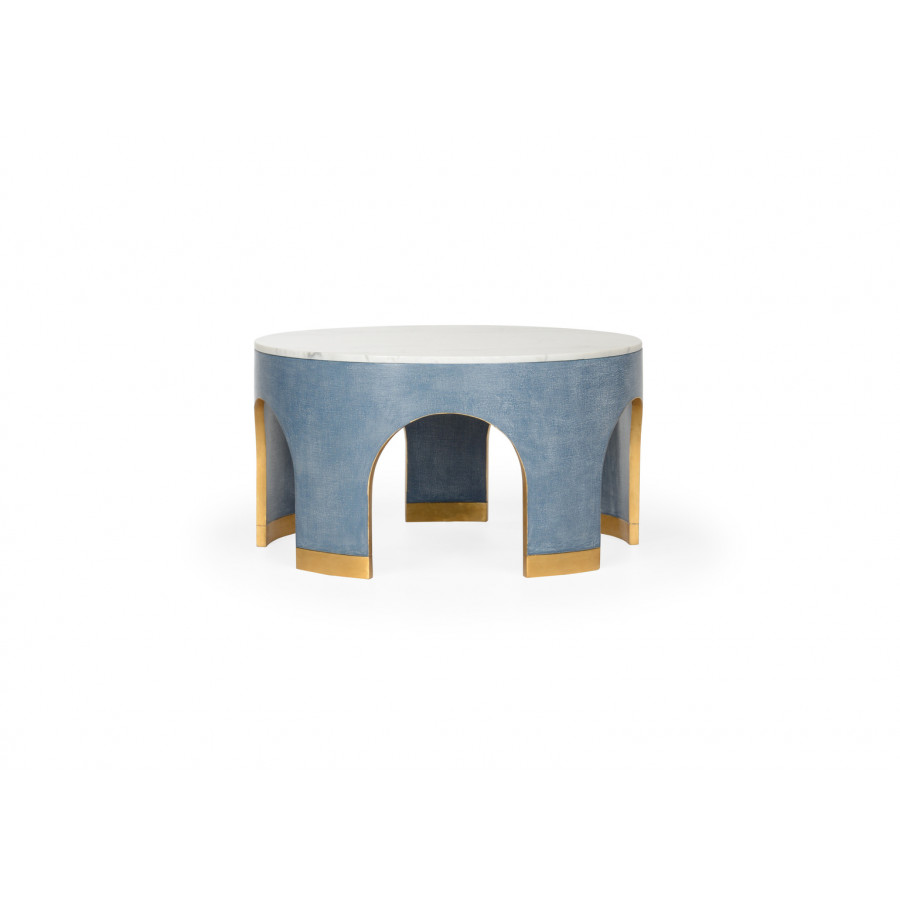 Chelsea House Aqueduct Cocktail Table - Blue