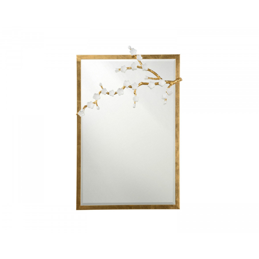 Chelsea House - Cherry Blossom Mirror in Antique Gold Leaf