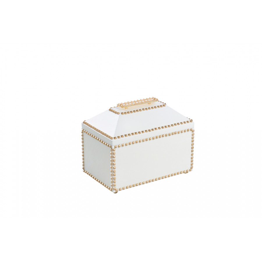 Chelsea House - Chic Studded Box in White/Gold