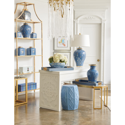Chelsea House - Lexington Box Royal in Blue/Cream