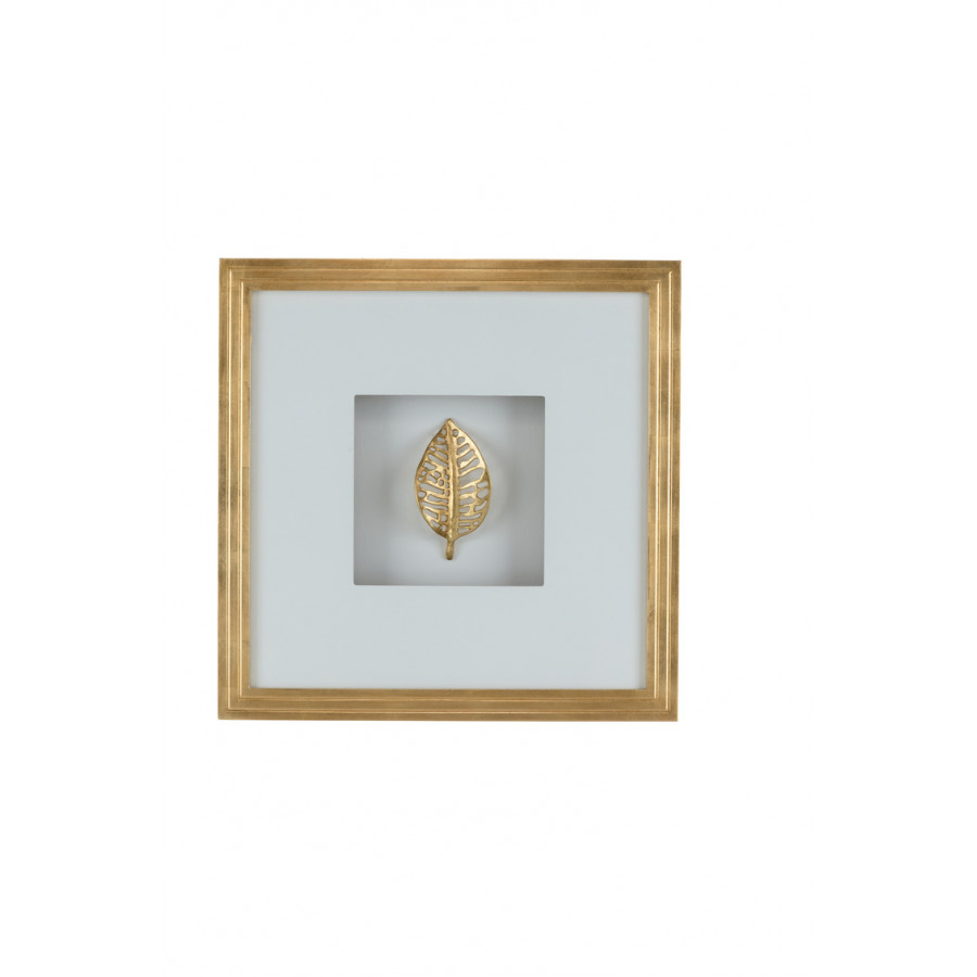 Chelsea House - Leaf Shadow Box in Antique Gold Leaf