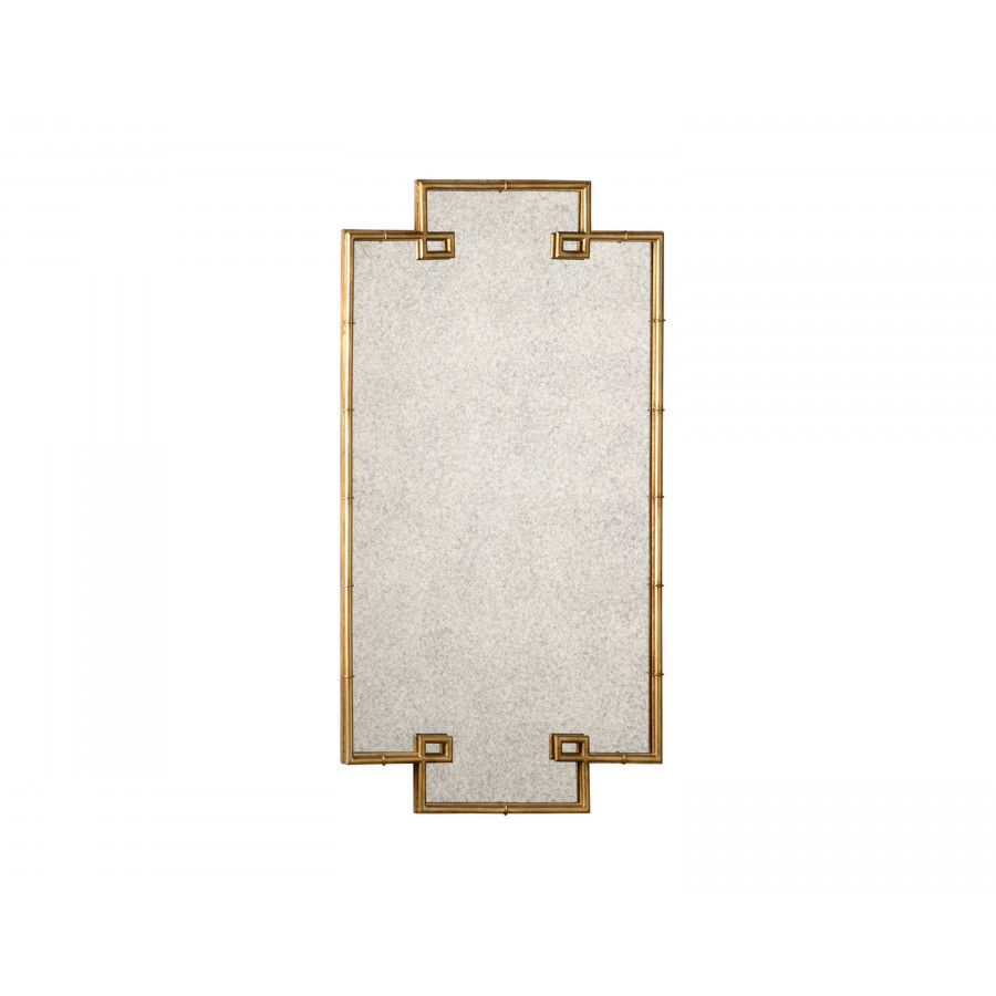 Chelsea House - Bamboo Rectangular Mirror in Antique Gold