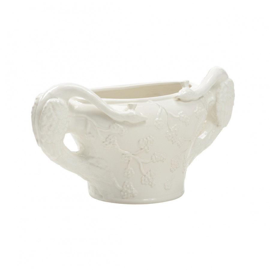 Chelsea House - Nicole Peacock Planter in White