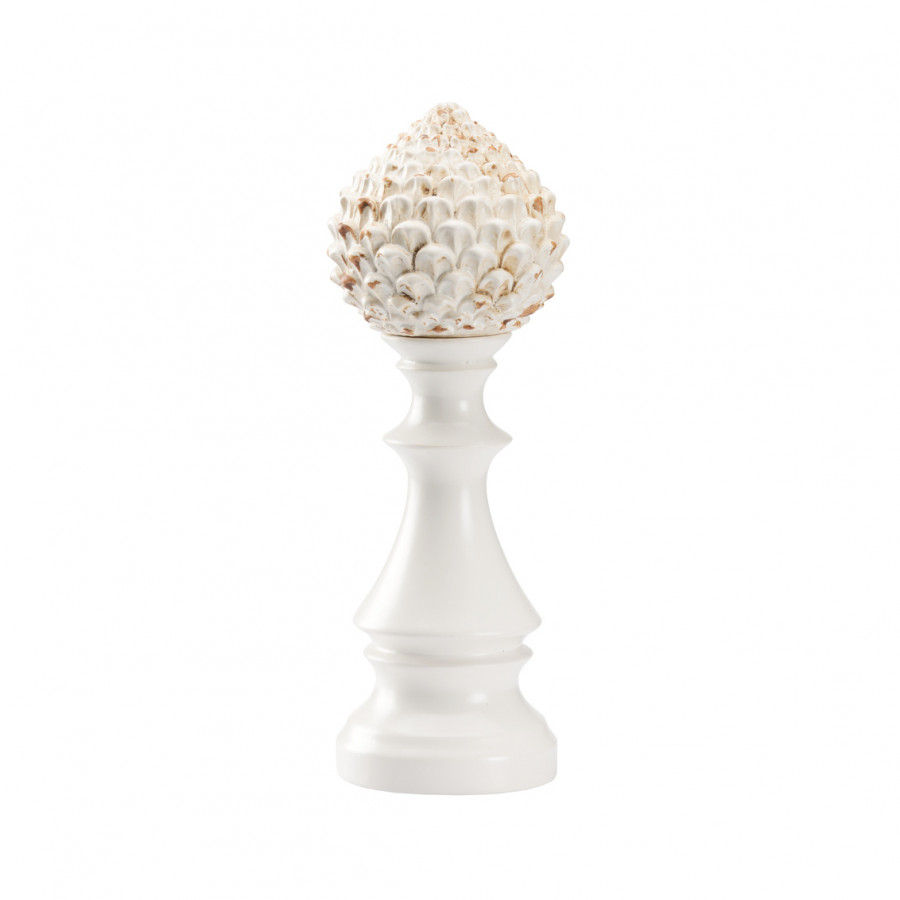 Chelsea House Artichoke Finial - White, Large