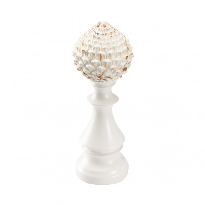 Chelsea House Artichoke Finial - White, Large