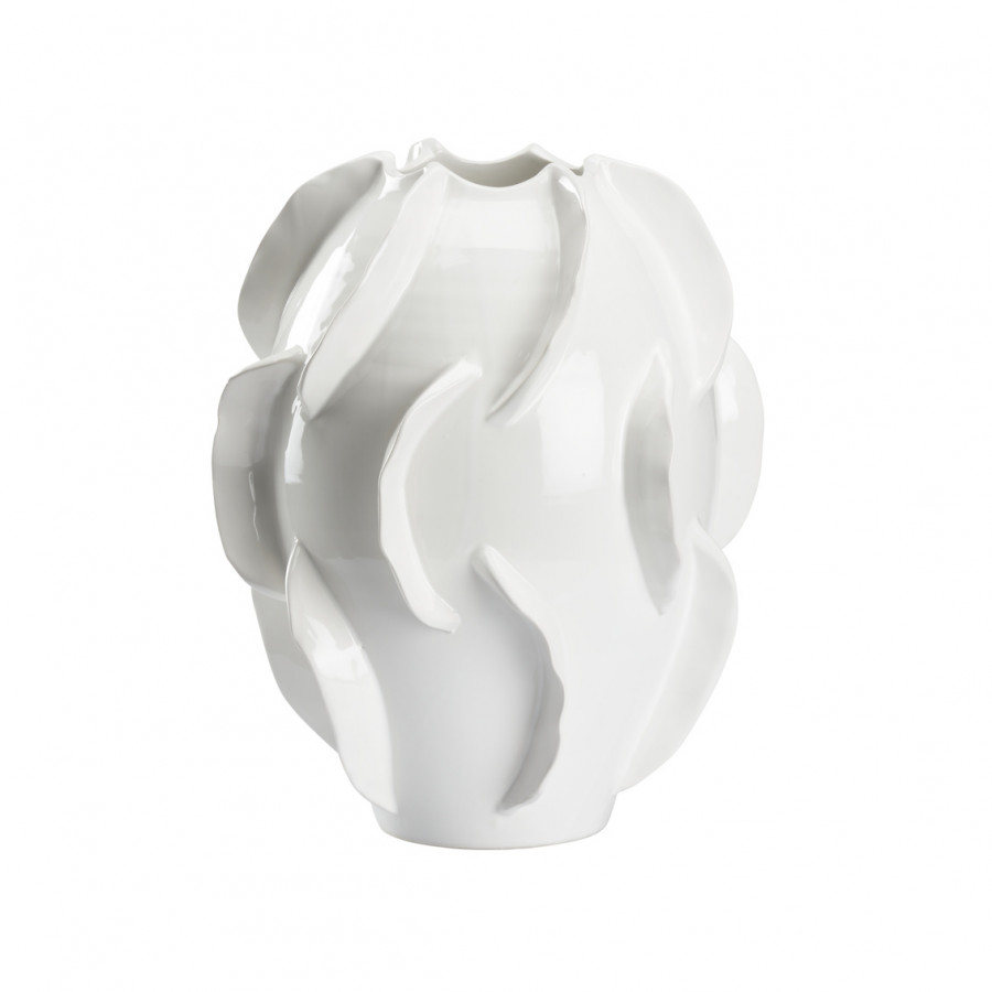 Chelsea House - Shard Vase in Glossy White