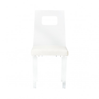 Chelsea House - Simon Chair in Clear/White