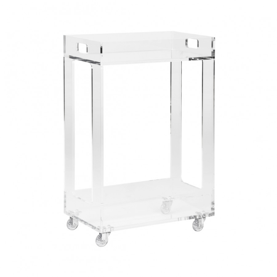 Chelsea House - Bertie Bar Cart in Clear