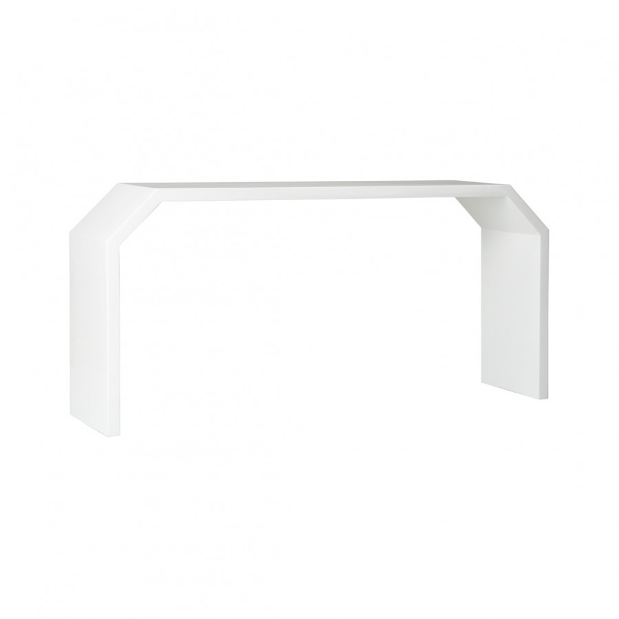Chelsea House - Rhea Console in Glossy White