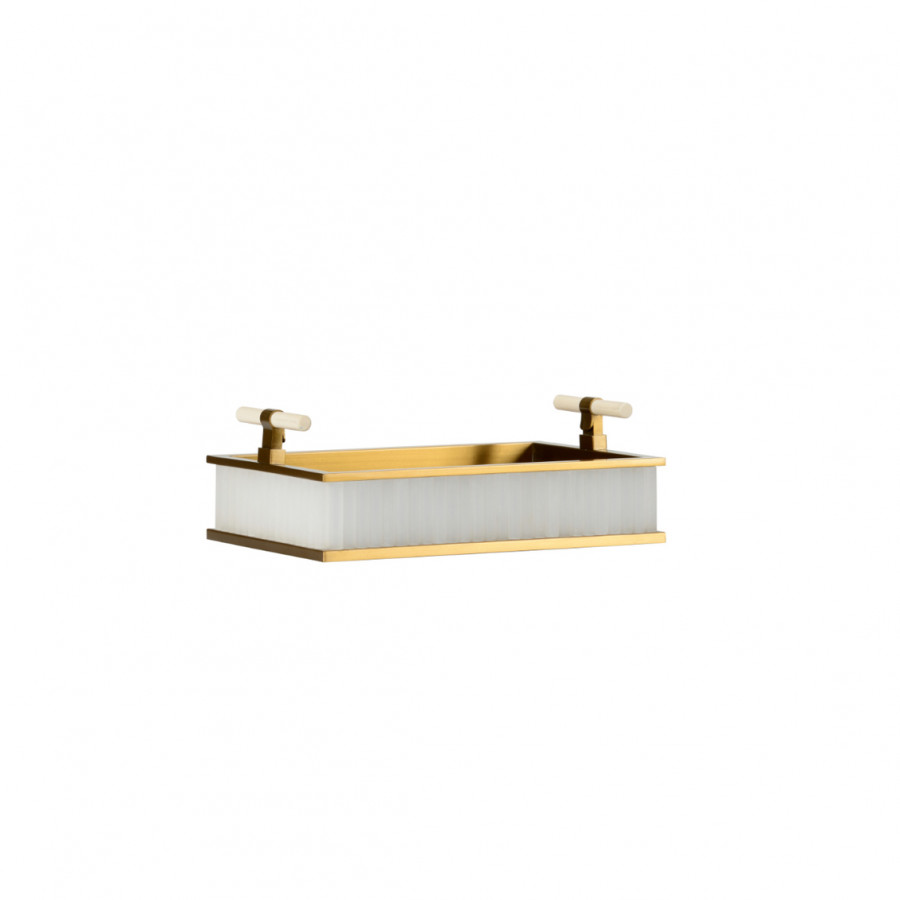 Chelsea House - Soho Small Tray in Antique Brass