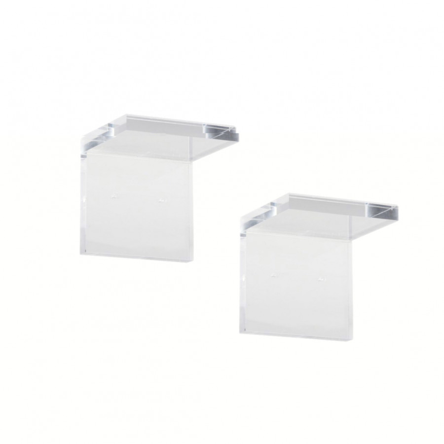 Chelsea House - Regency Acrylic Bracket (Pr) in Clear