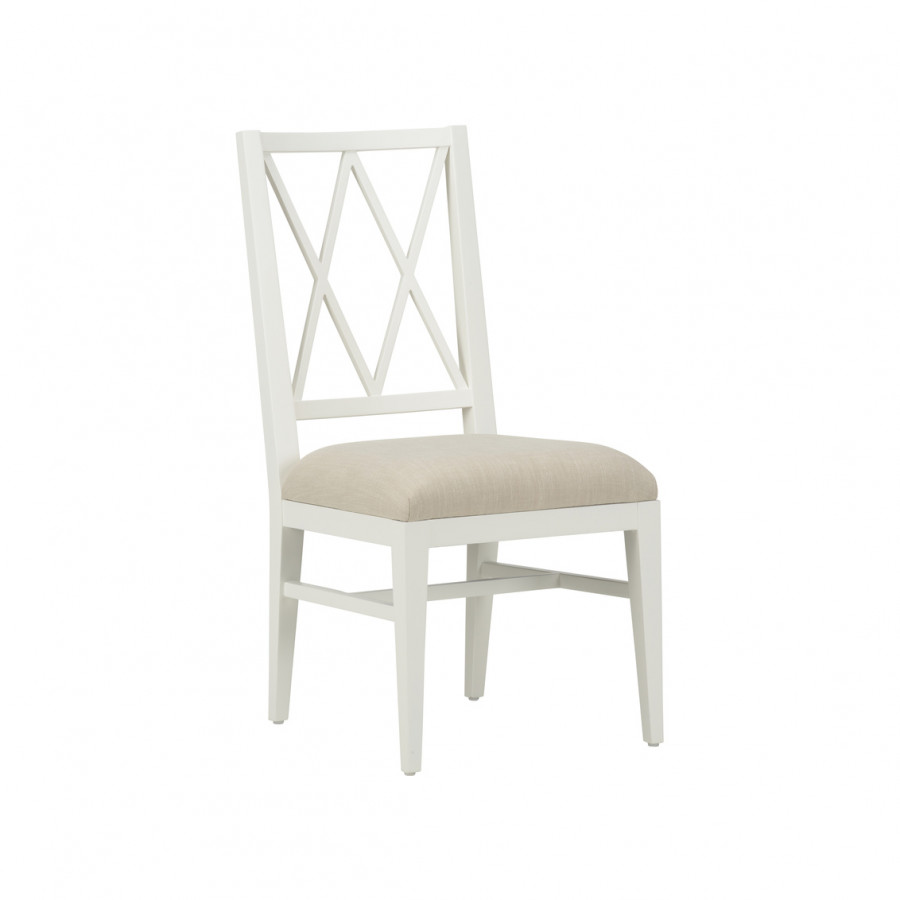Chelsea House - Austin Side Chair in White/Beige