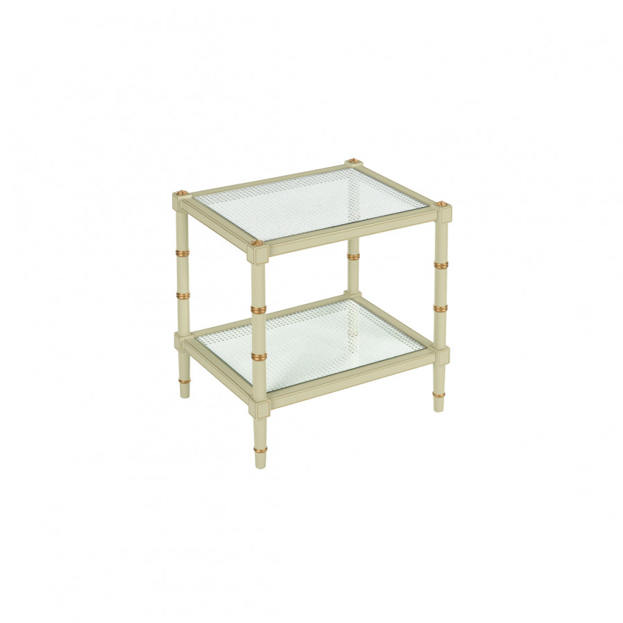 Chelsea House Conner Cane End Table - Green