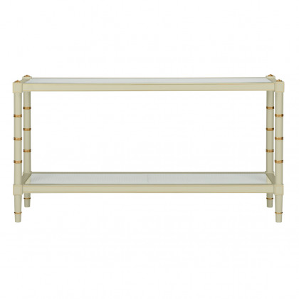 Chelsea House Conner Cane Console - Green
